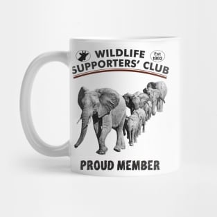 Elephant Family Group Wildlife Supporters' Club Mug